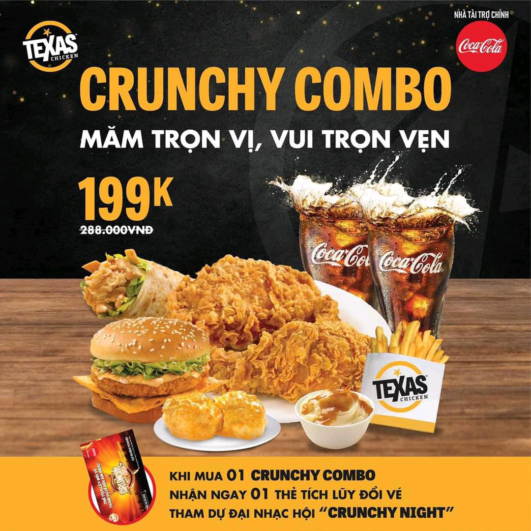 Texas chicken family combo meal in #Vietnam for 199k #texas restaurant nearby #saigon #zalopay #grab southern #friedchicken near me 