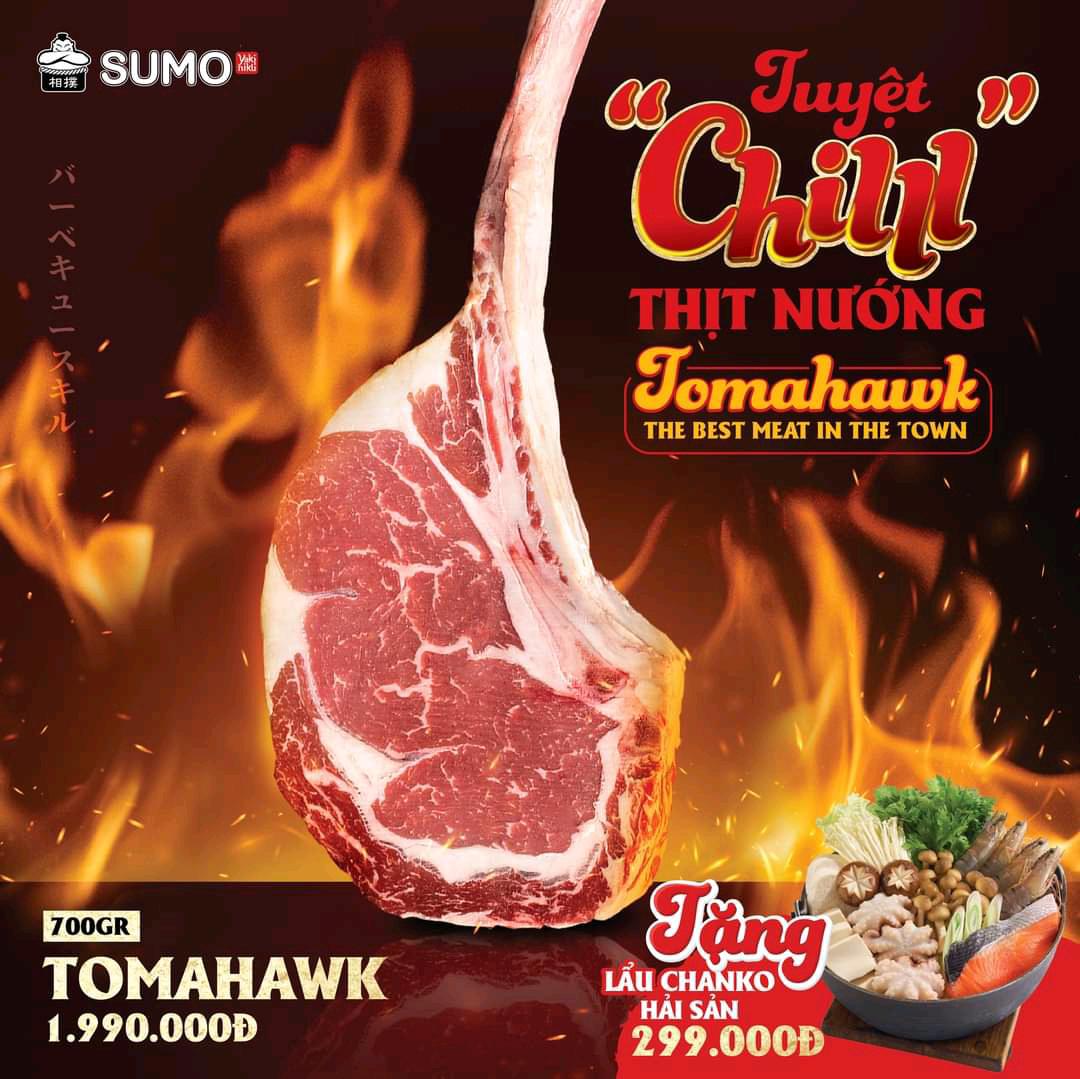 Organic #Japanese #Australian & USDA certified organic Steak restaurant nearby ho chi Minh city Việt 

 🥩 Bò #Tomahawk - sườn bò trứ danh, sự kết h