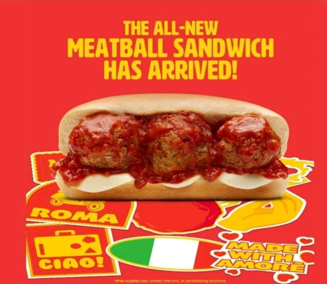 Italian Meat ball sandwich 🇮🇹 🍝 🥪 restaurant nearby https://www.wienerschnitzel.com
Wienerschnitzel Premium Hot Dogs - The World's Largest #HotDog Chain 