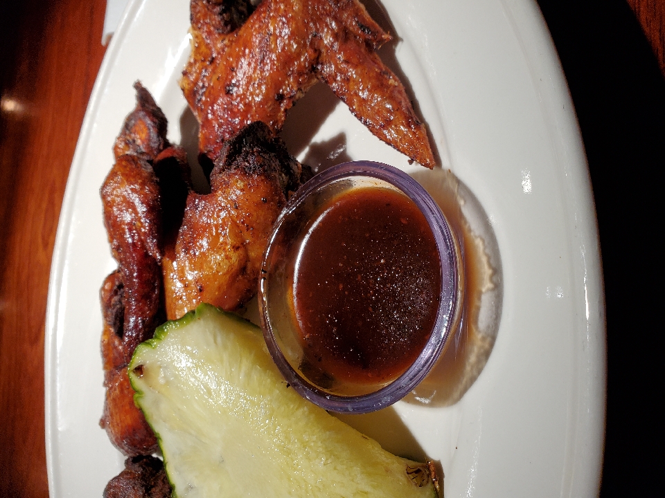 Jamaican Jerk Chicken Wings.  my favorite.  This is just the appetizer.