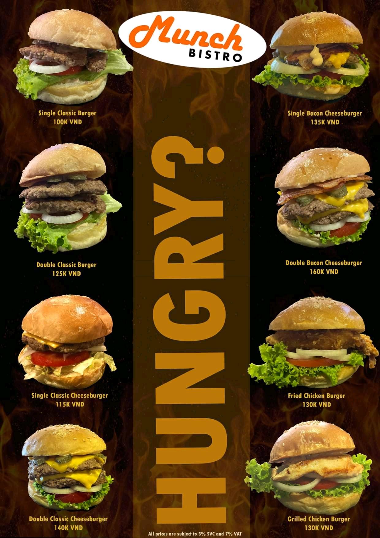 Munch Bistro classic #american #hamburger with full bar menu craft & draft #beers & #cocktails #wine located: Thao Dien, Ho Chi Minh City Q2