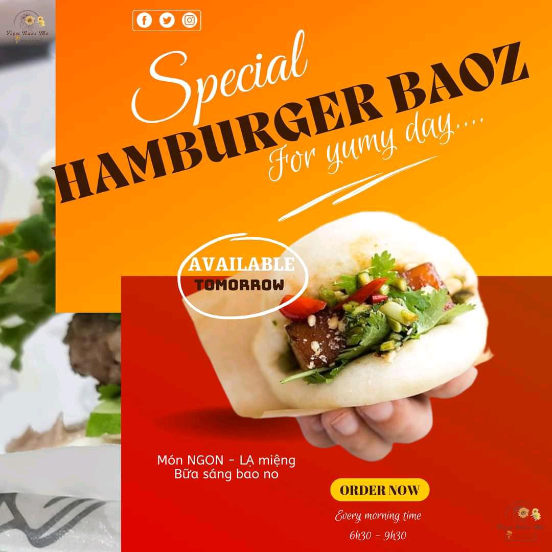 🍔 HAMBURGER BAOZ 🍔
Bạn đã thử chưa ... té quá tiệm tui
Thử 1 miếng .... rồi hãy đi mần nhé. 🥪🌮🥙
——————————————————
🪴 𝐓𝐡𝐞 𝐒𝐨𝐮𝐥𝐡𝐞𝐚𝐫𝐭 - 𝐓𝐡𝐞 𝐡𝐞𝐚𝐥𝐭𝐡𝐲 𝐞𝐪𝐮𝐚𝐥𝐬 𝐛𝐞𝐚𝐮𝐭𝐢