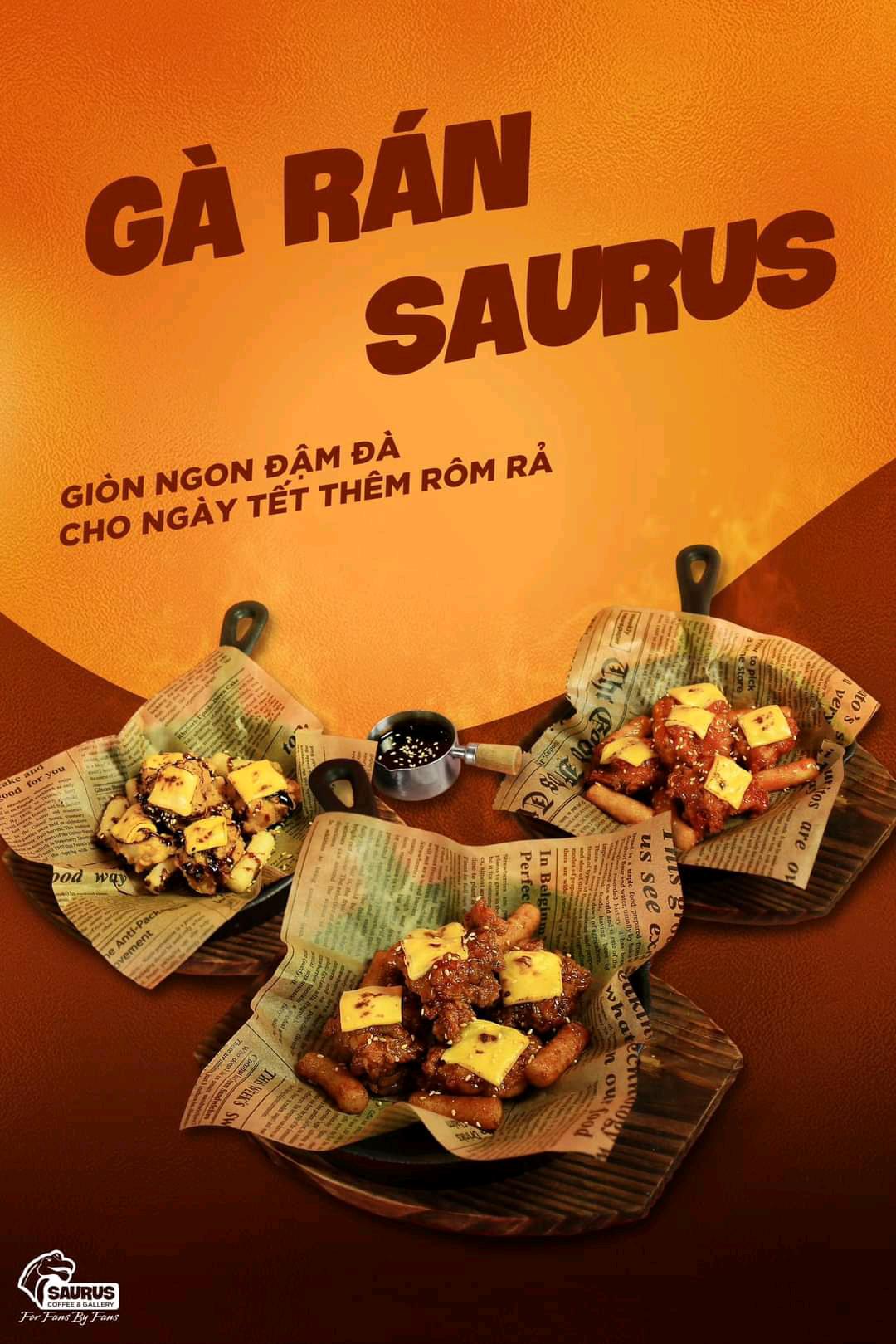 𝗦𝗔𝗨𝗥𝗨𝗦 𝗖𝗼𝗳𝗳𝗲𝗲 & 𝗚𝗮𝗹𝗹𝗲𝗿𝘆 🍗 Gà sốt Hàn Quốc (Gochujang chicken): 🍗 Gà sốt Teriyaki (Teriyaki chicken): 🍗 Gà xì dầu mật ong (Honey soy sauce chicken): #nearby