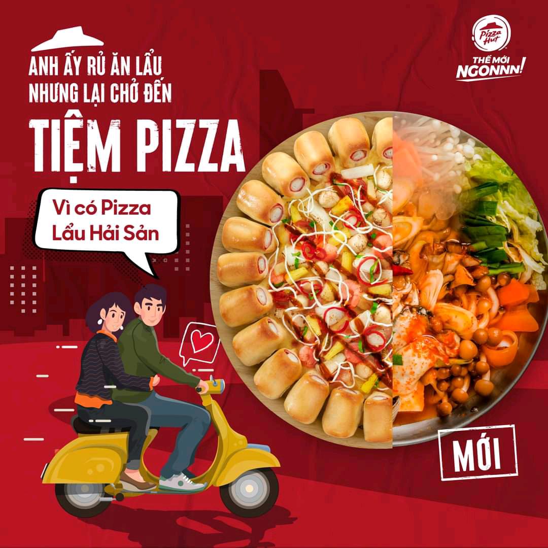 shrimp and seafood vietnamase style pizza hut near me restaurant in Saigon TPHCM Vietnam via Grab food delivery #coupon code: TALKOMI