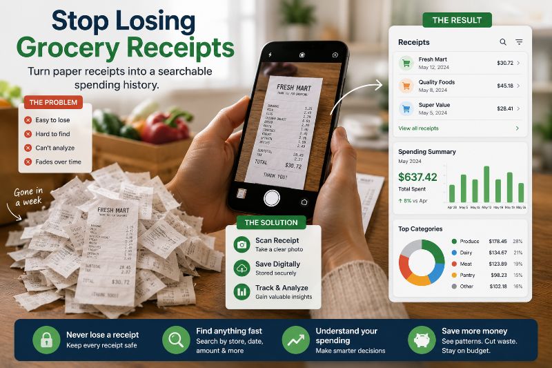 How to Digitize Grocery Receipts