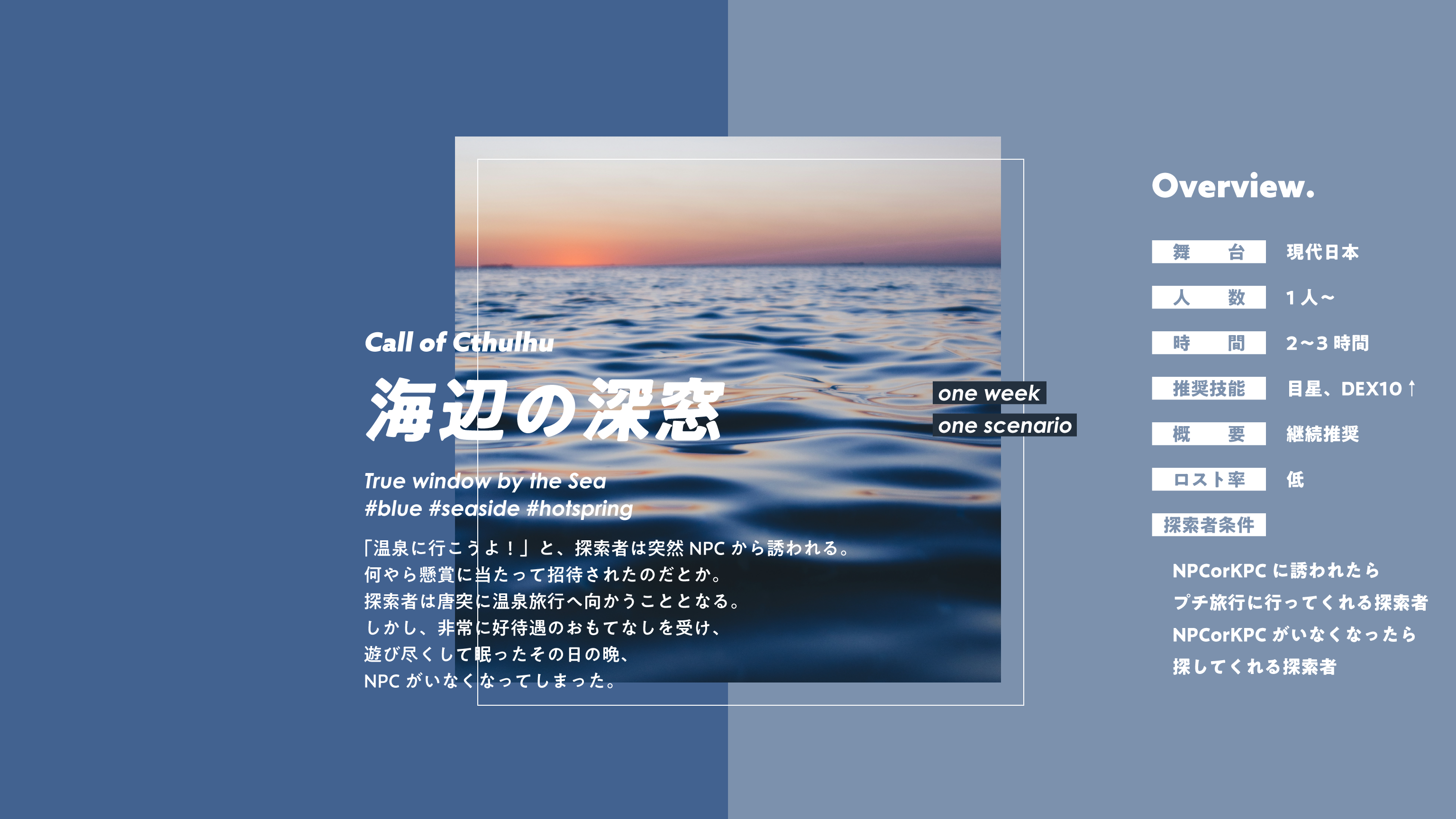 海辺の深窓