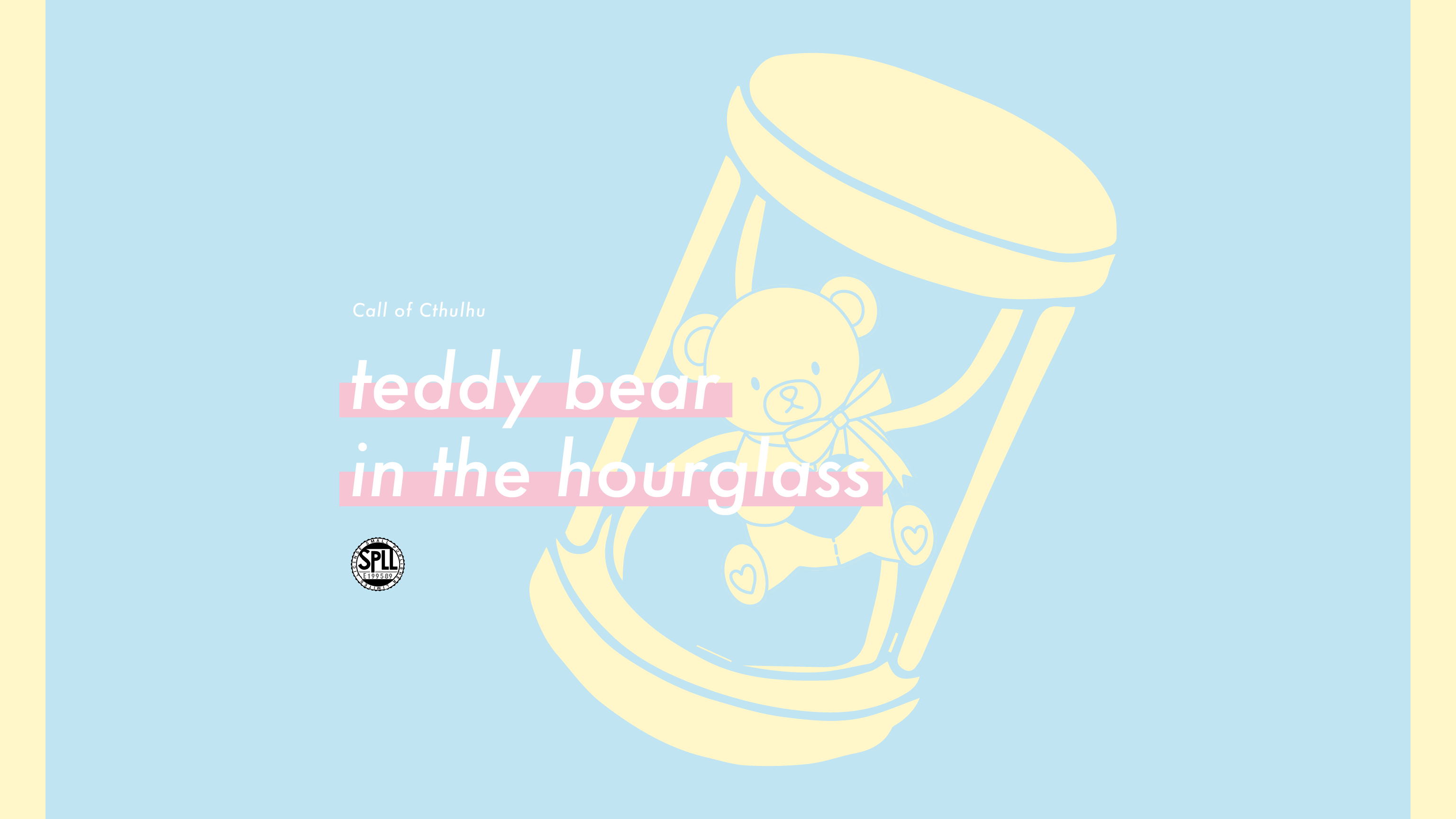 teddy bear in the hourglass