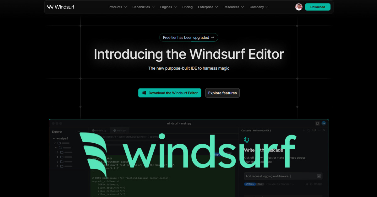 🧠 Windsurf Code Editor – Codeium நிறுவனத்திலிருந்து AI-ஐ உபயோகித்து நிரலாக்க அனுபவத்தை மாற்றும் புதிய கருவி