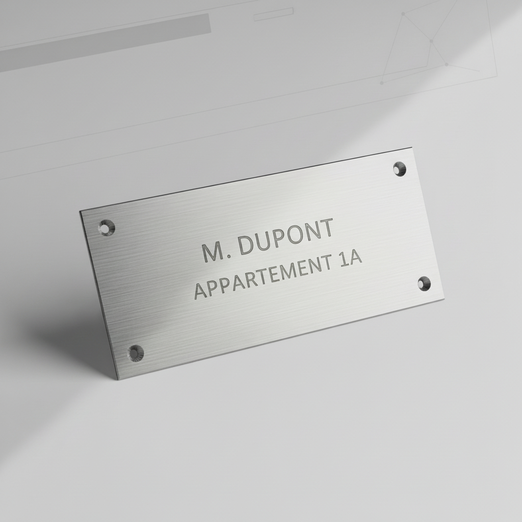 Tampons et Plaques - Plaque gravée - Boite aux lettres