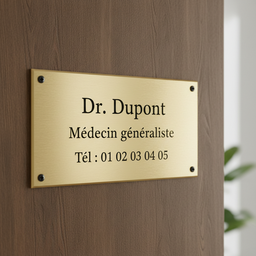 Tampons et Plaques - Plaque gravée - Médecin
