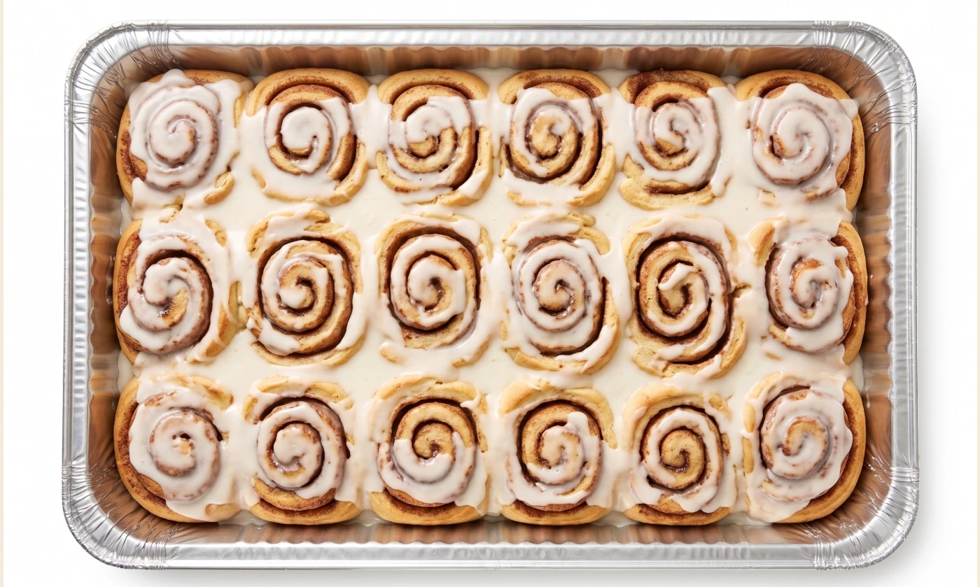 cinnalite catering tray — sugar-free protein cinnamon rolls catered to minneapolis offices and events
