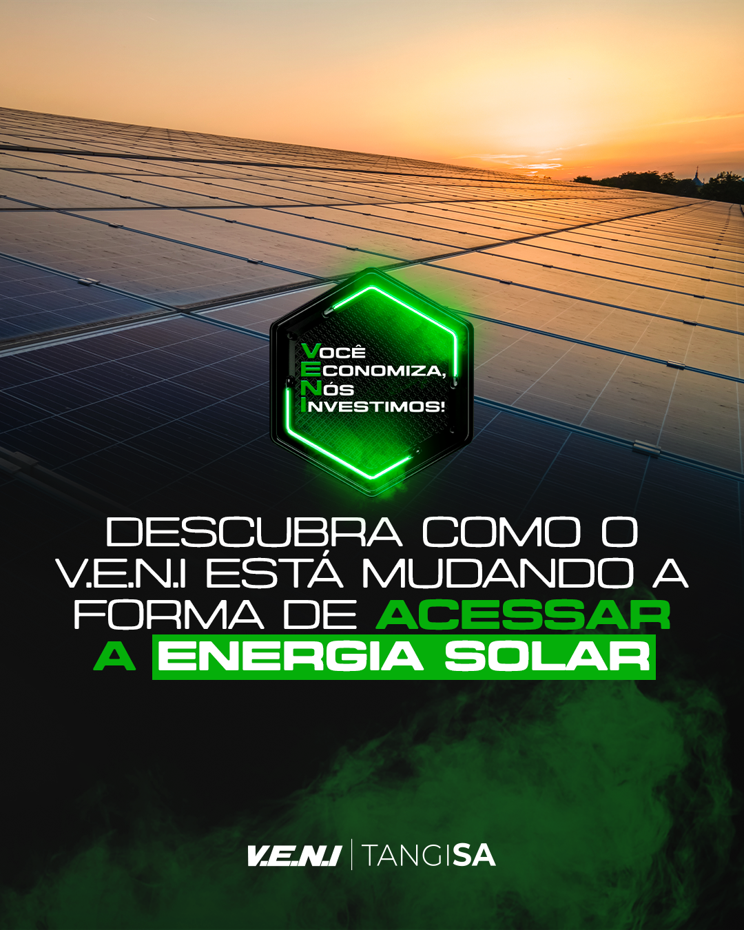 Inovação com o Projeto V.E.N.I: Acesse a energia solar de forma simples e inteligente!