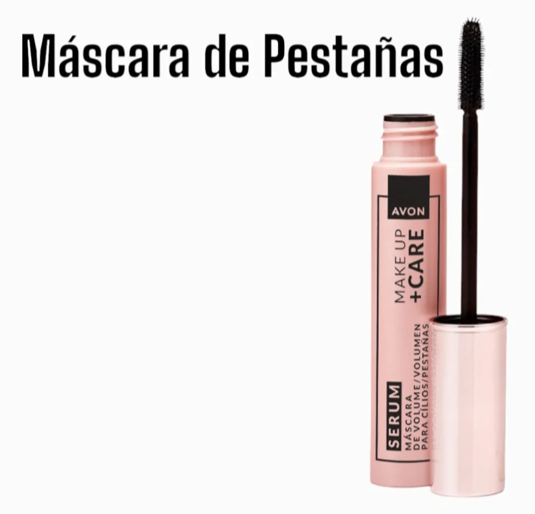 Máscara para Pestañas Avon Make Up +Care Sérum Negro