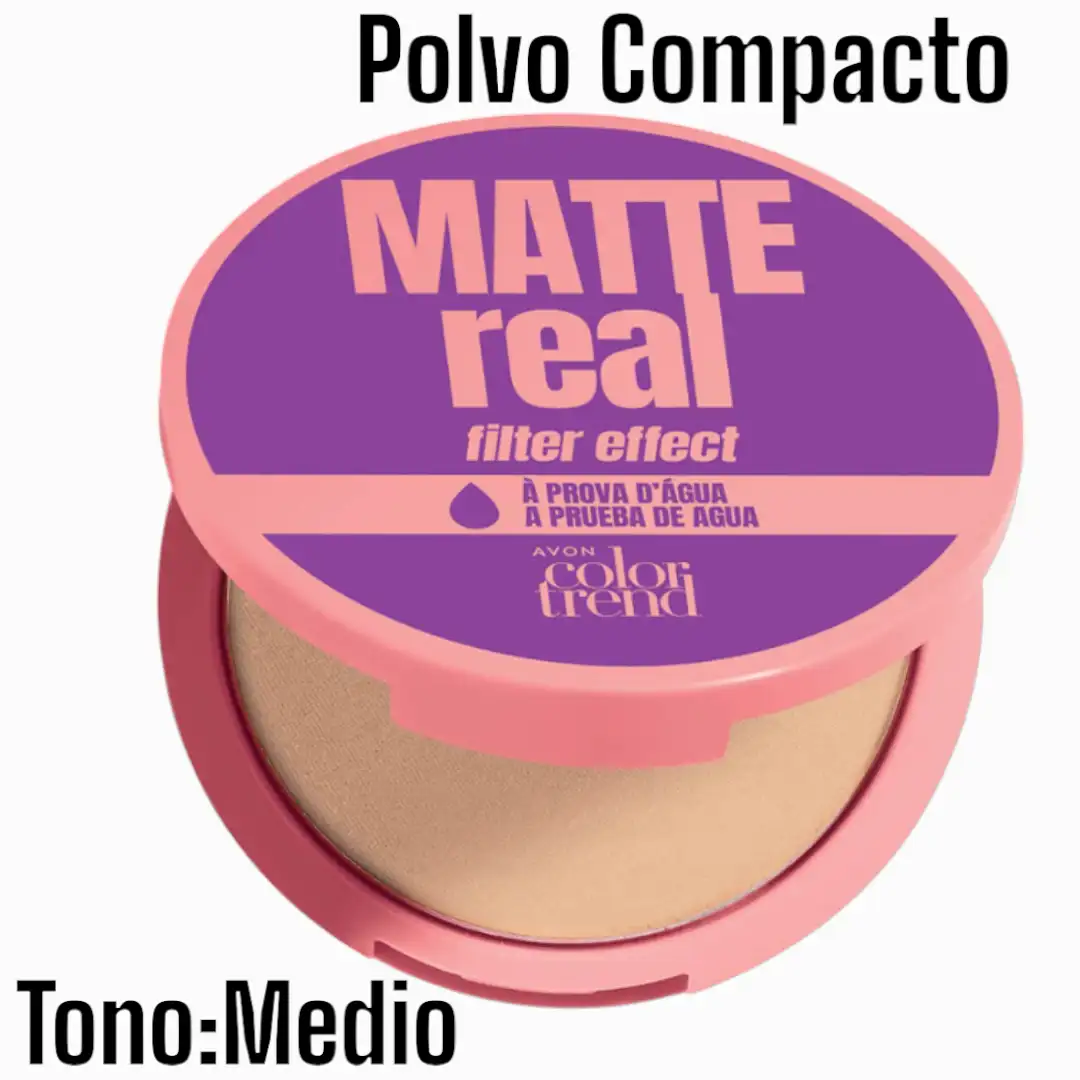 Polvo Compacto Facial Medio Matte Real