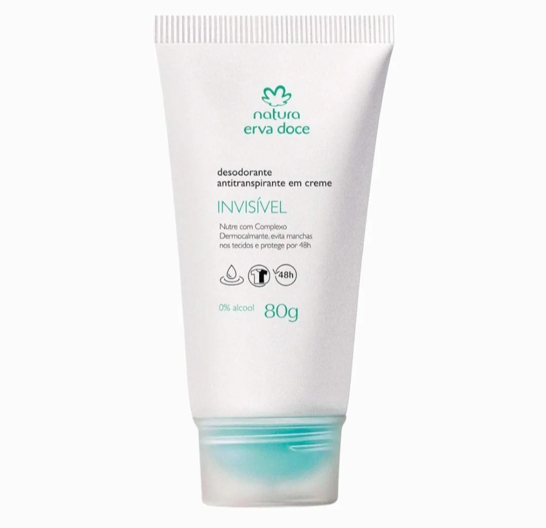 Desodorante Antitranspirante en Crema Erva Doce 80g