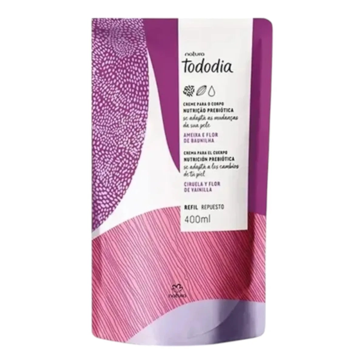 Repuesto Crema Nutritiva Tododia Ciruela y Flor de Vainilla 400ml