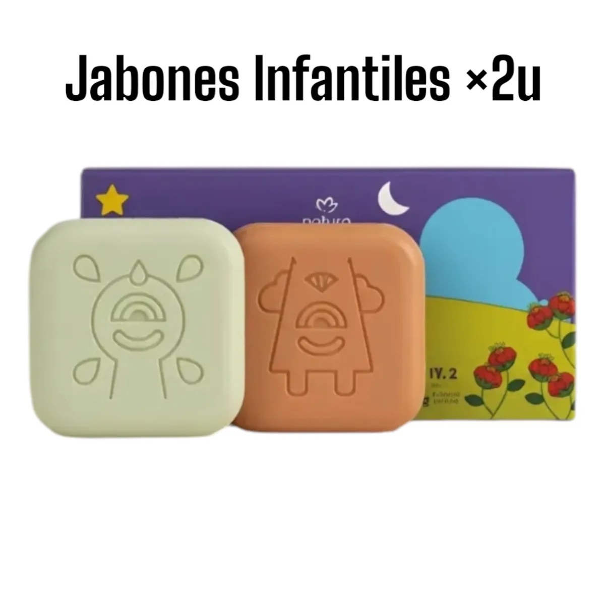 Jabones en Barra Infantiles Natura ×2 Unidades
