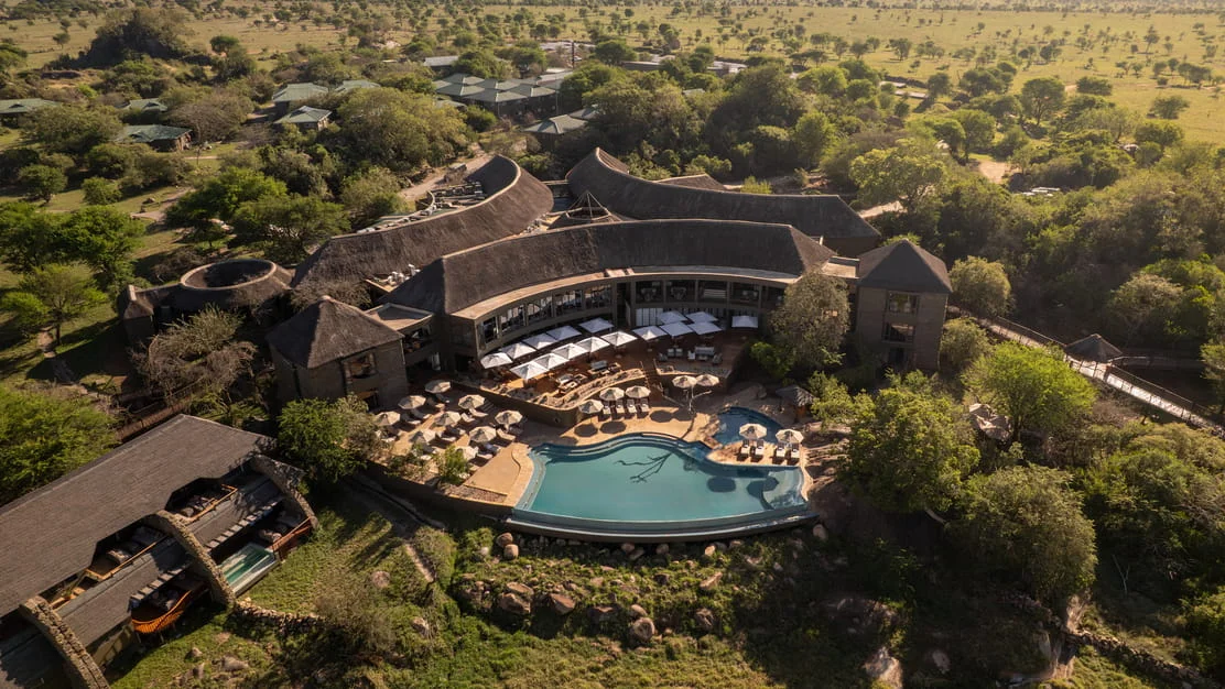 A luxury safari lodge in Tanzania
