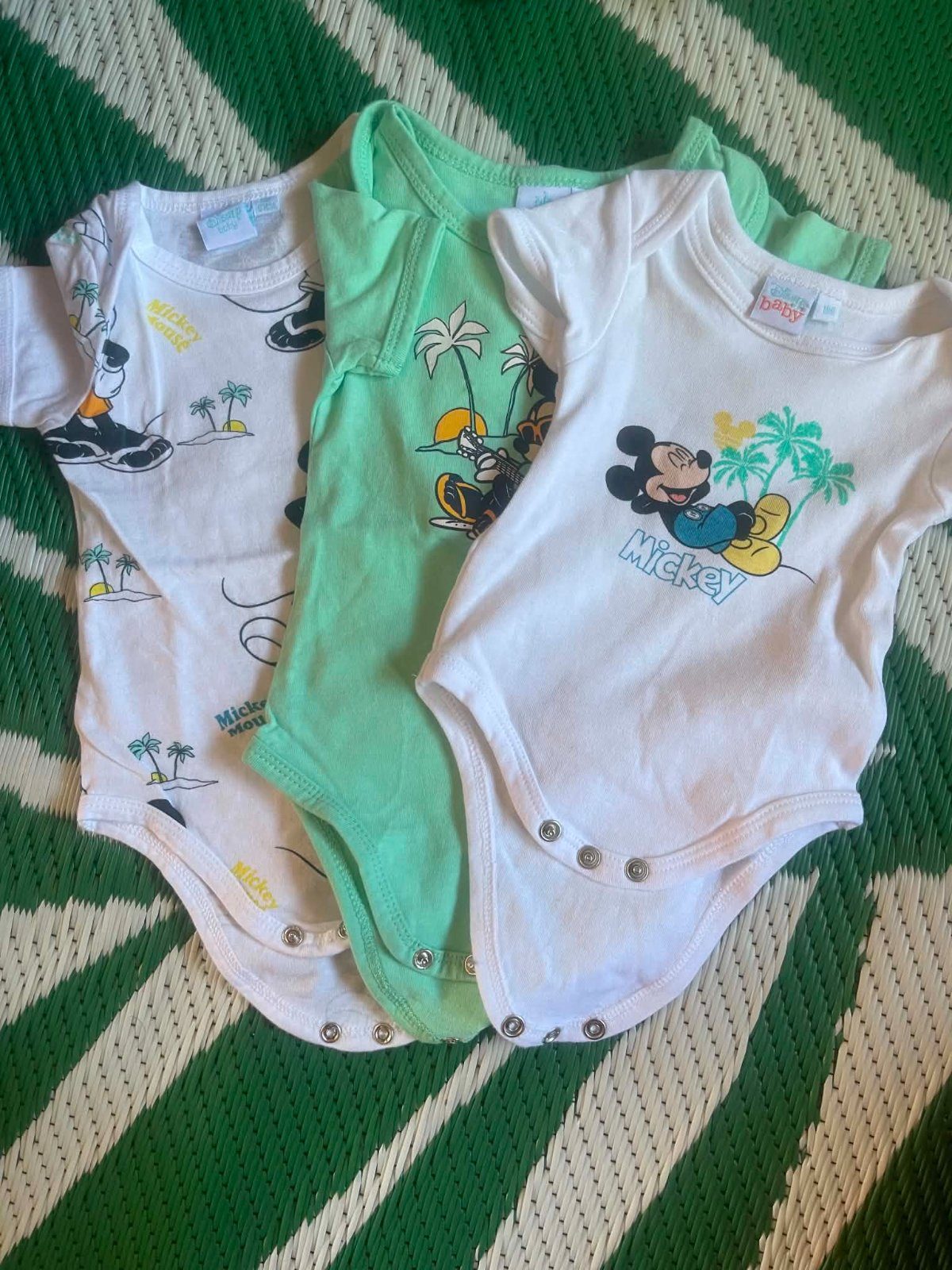 Lot de 3 bodies Mickey Mouse pour bébé photo 1