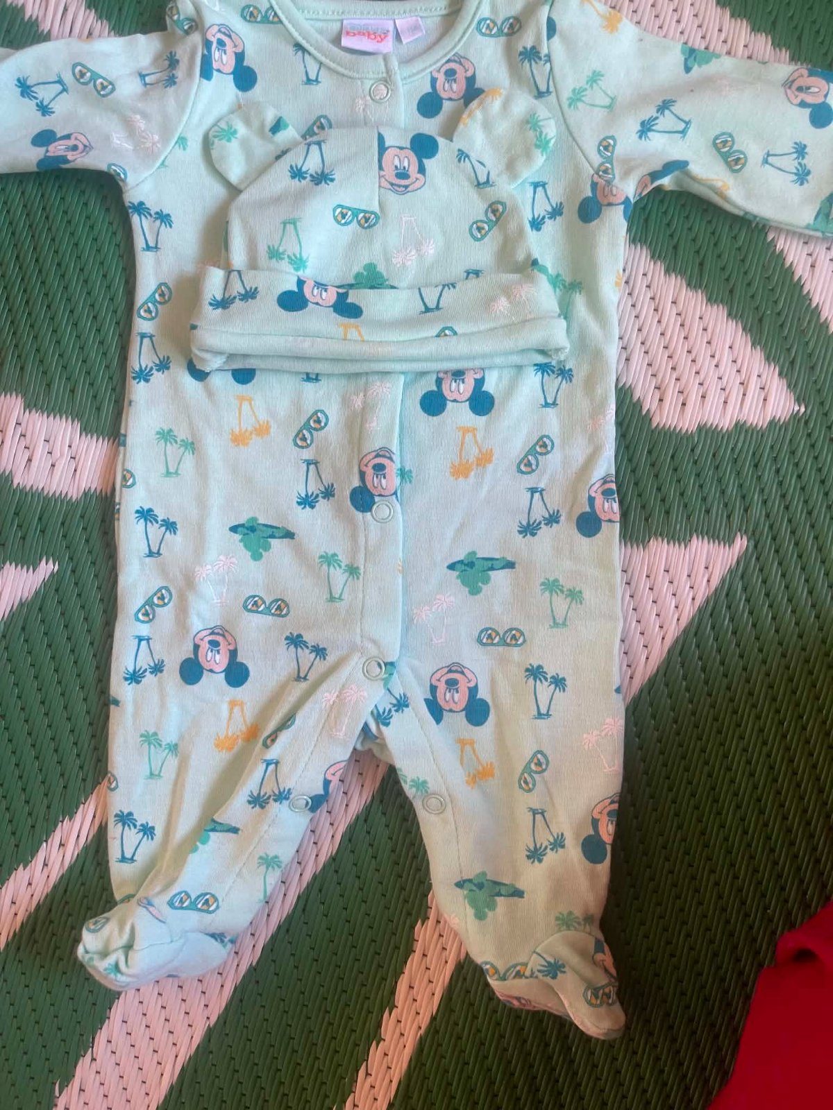 Pyjama bébé Mickey et son bonnet assorti photo 1