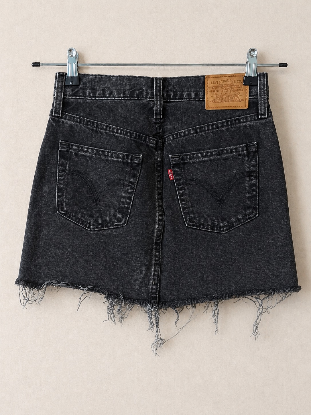 Mini-jupe Levi’s en jean noir photo 2