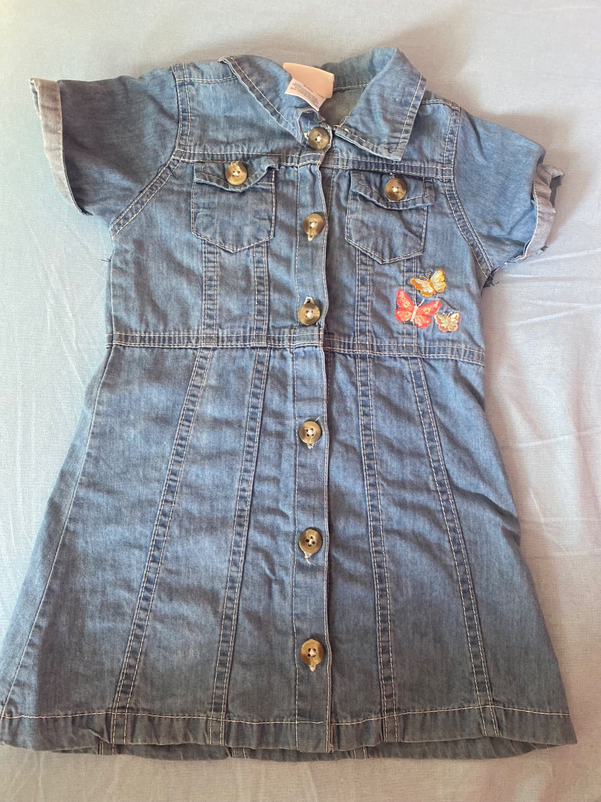 Robe en jean papillons pour enfant photo 1