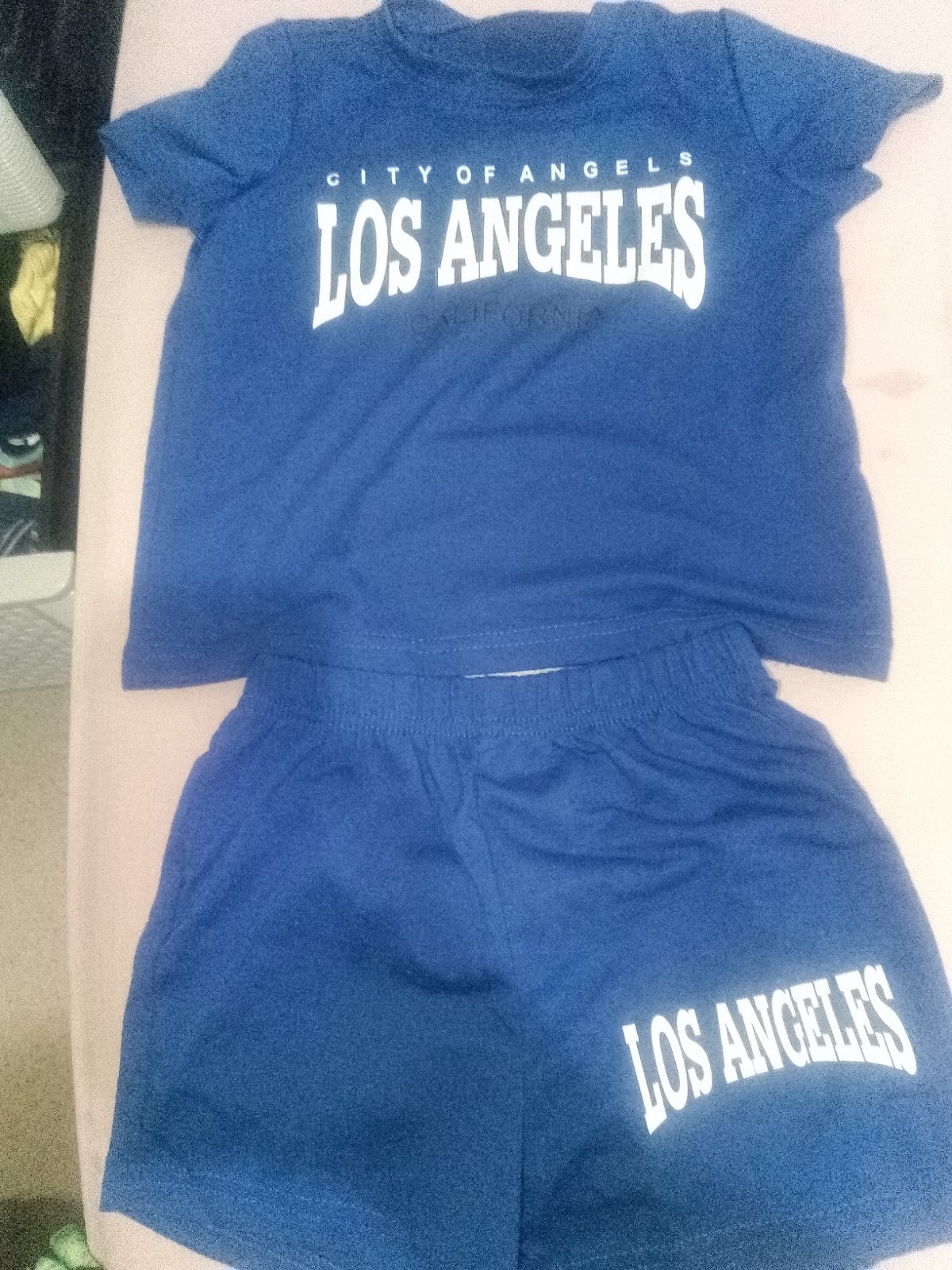 Ensemble T-shirt et Short 'Los Angeles' Vert Forêt photo 2