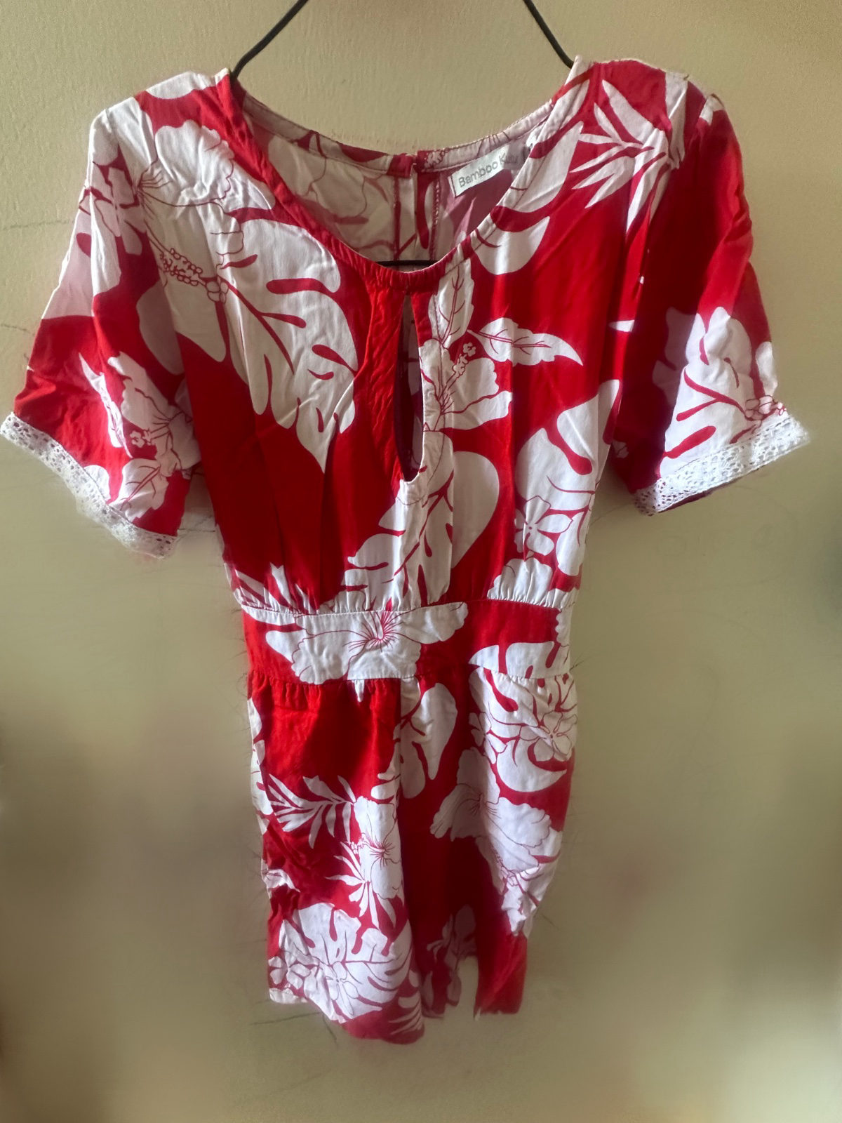 Combi-Short Maia - Rouge&Blanc photo 1