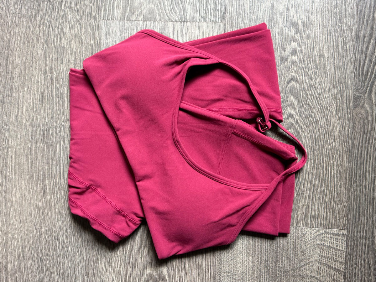 Ensemble sportif bordeaux pour femme photo 1