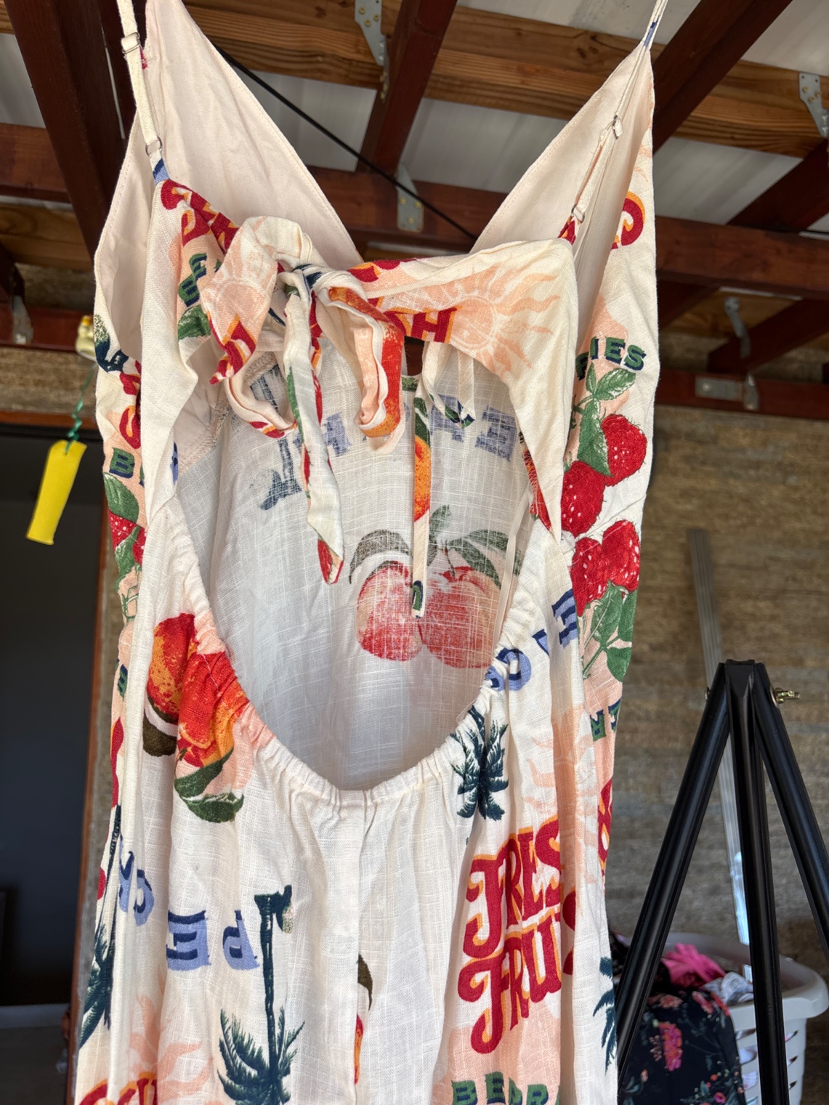 Robe d'été 'Peach Berries' à fines bretelles photo 2