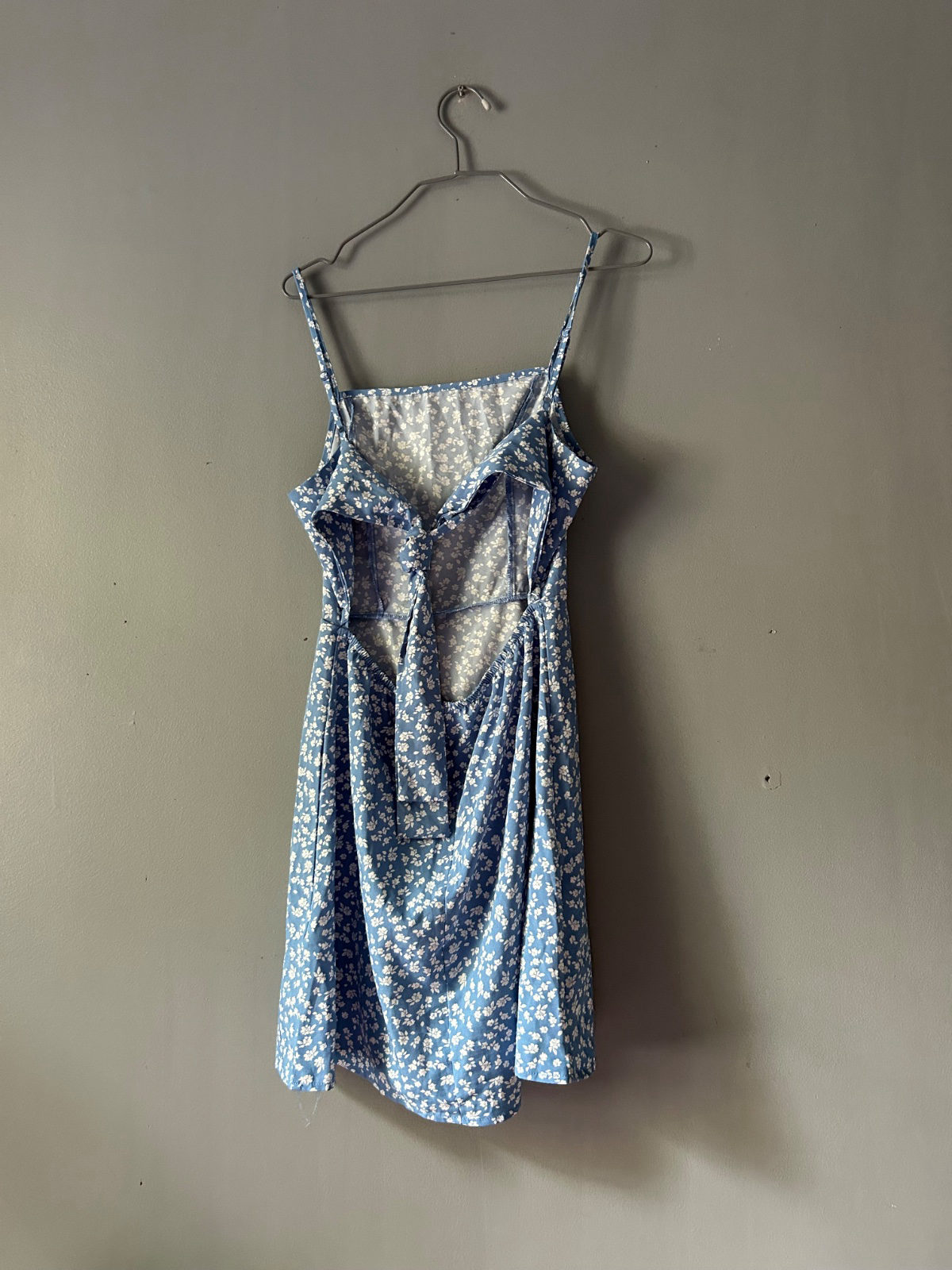 Robe bleue fleurie  photo 2