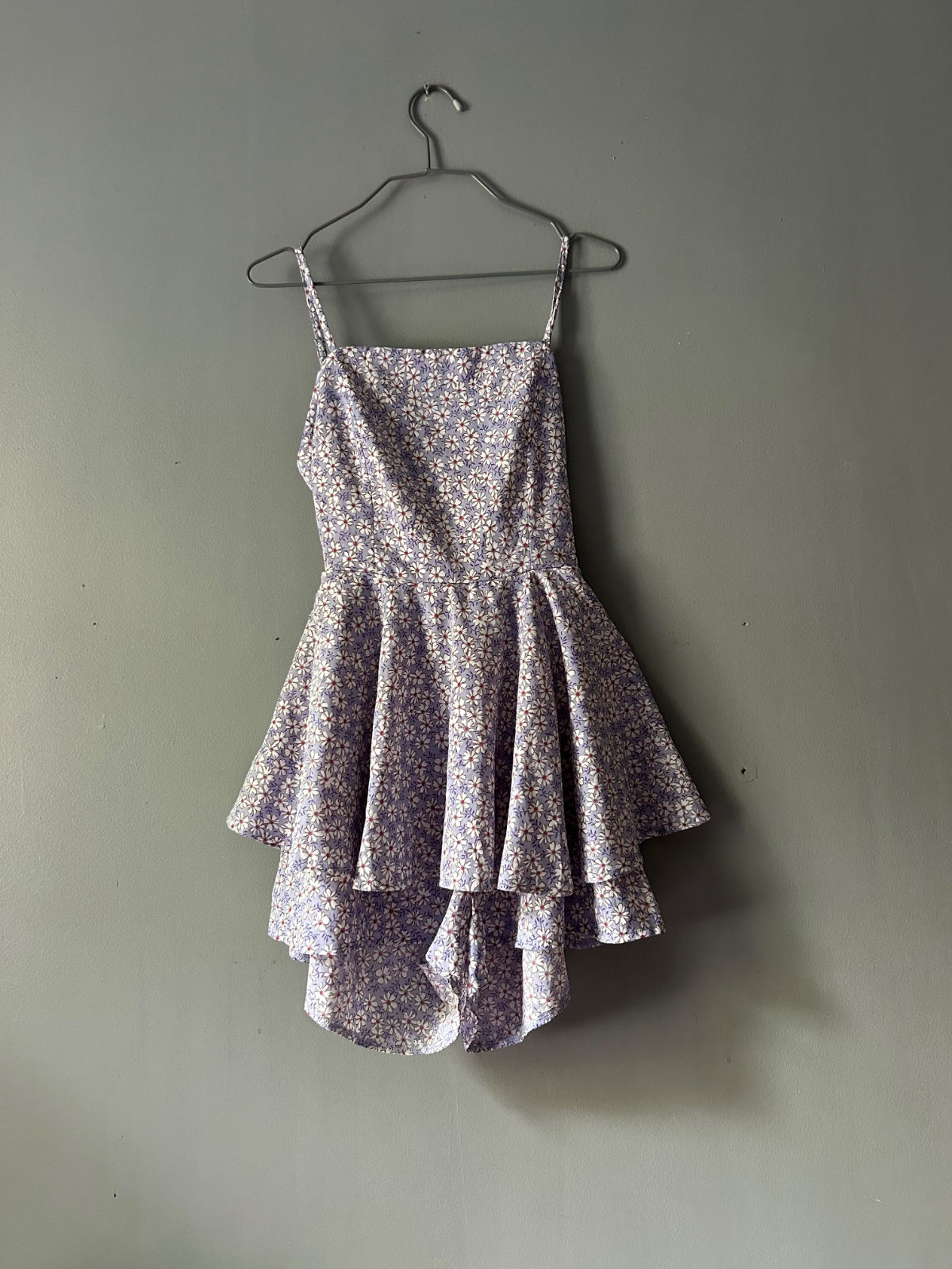 Combi fleuri mauve  photo 1
