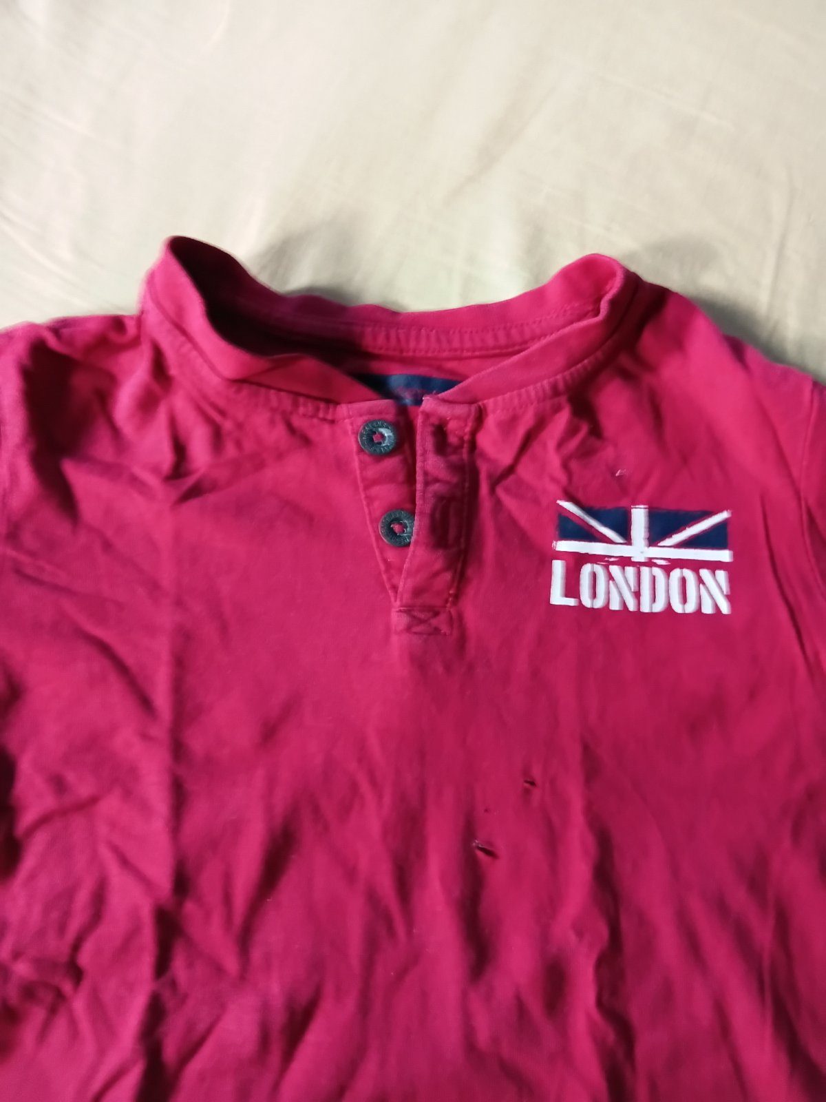 T-shirt manches longues rouge vif photo 2