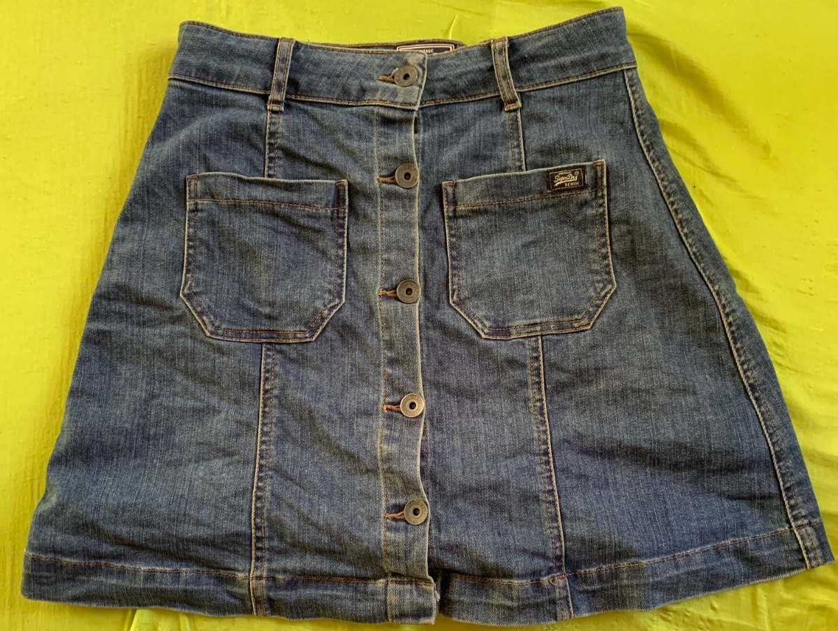 Jupe en jean boutonnée Superdry photo 1