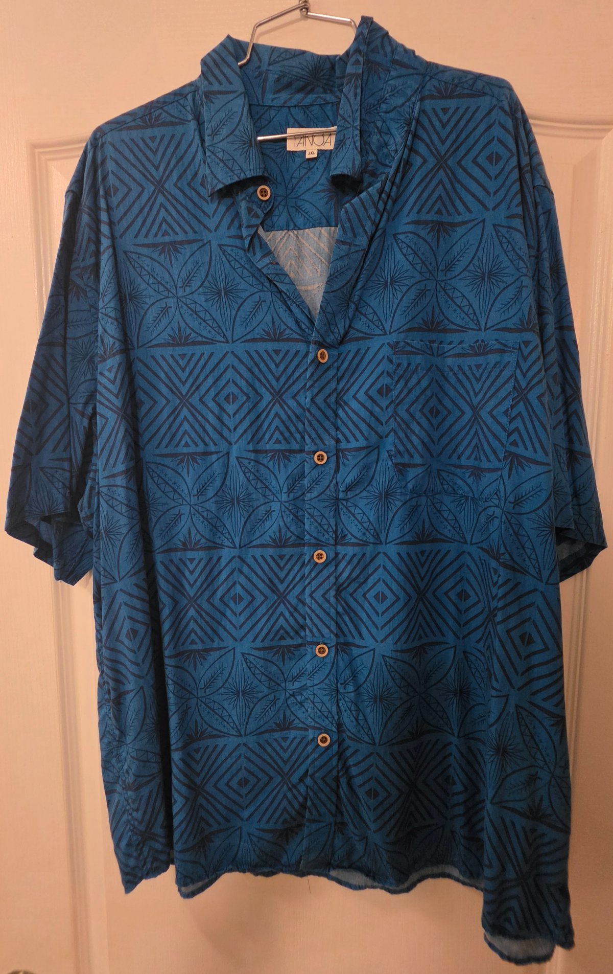 Chemise Tanoa Bleu manches courte  photo 1