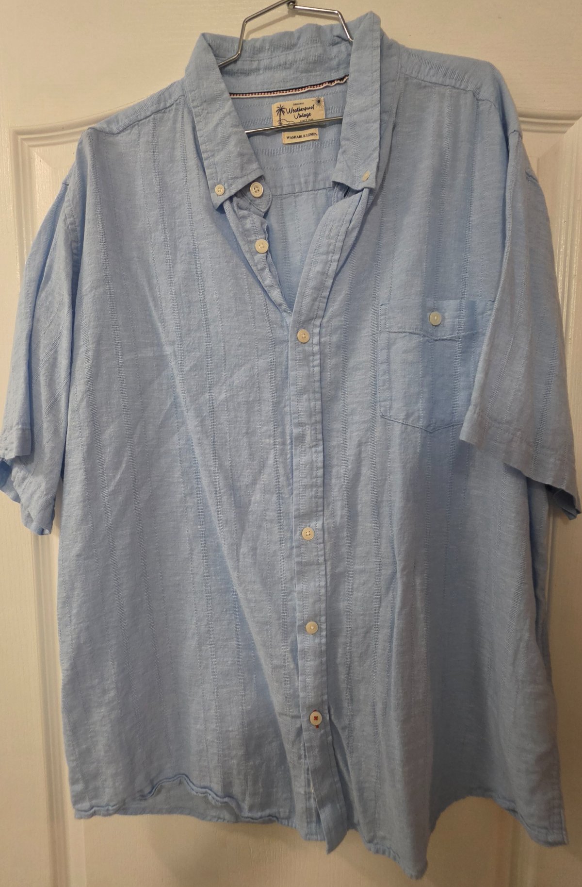 Chemise bleu manches courte  photo 1