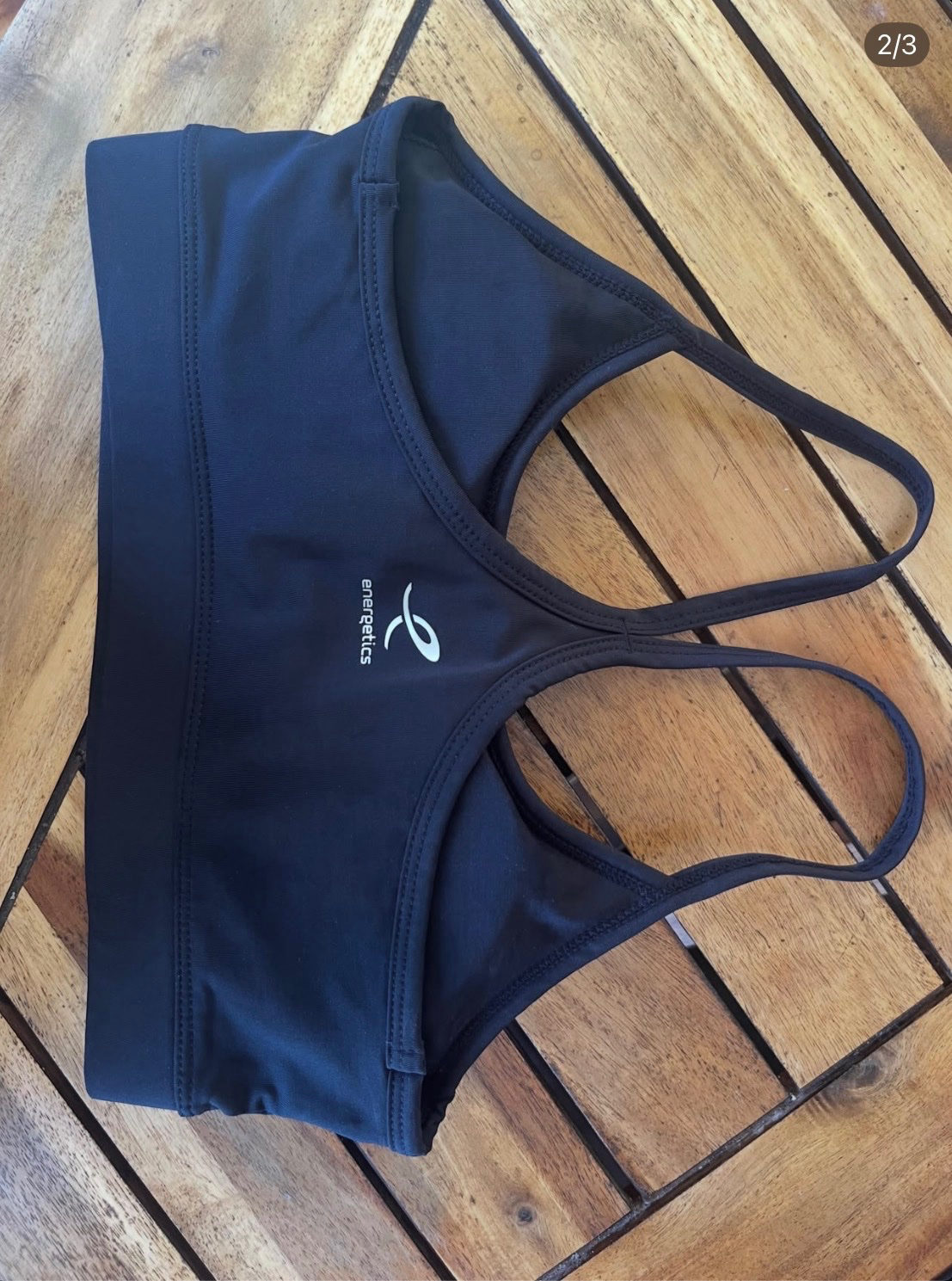 Brassière de sport noire confortable photo 2