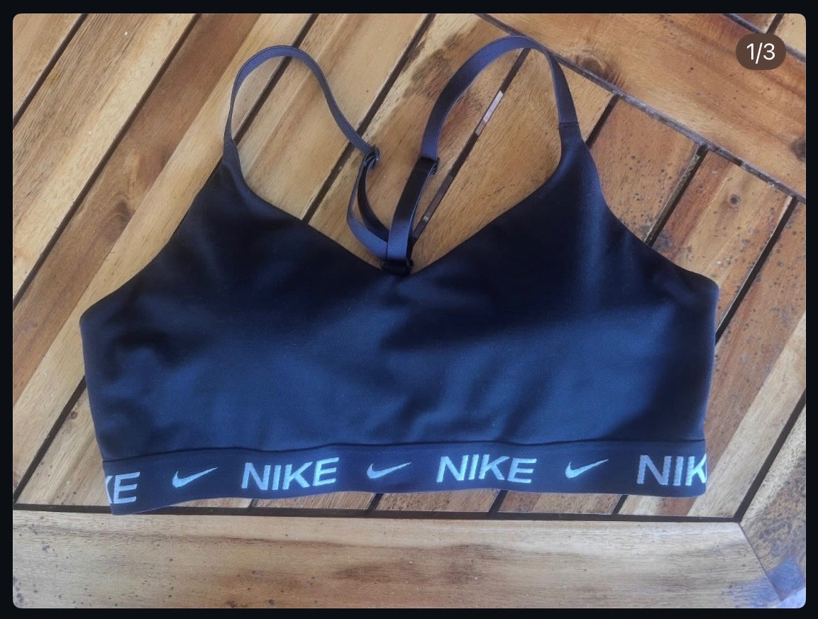 Brassière de sport Nike noire photo 1