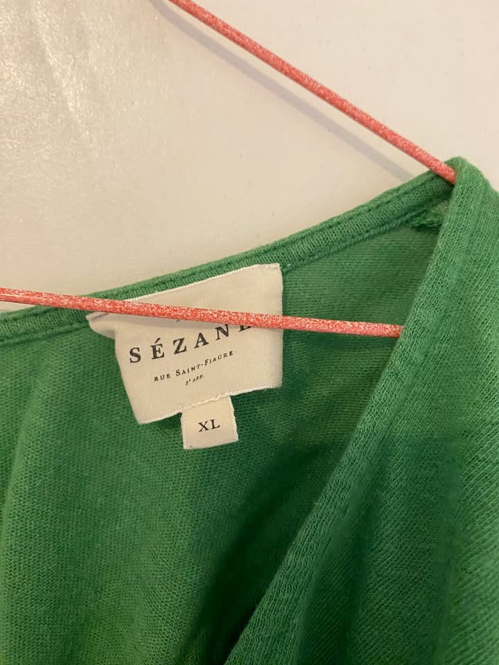 Top boutonné Sézane - Vert - Taille XL photo 2