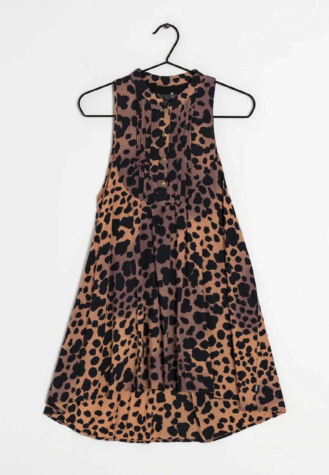 Robe courte fluide Vans - Imprimé léopard - Taille L - Excellent état photo 1