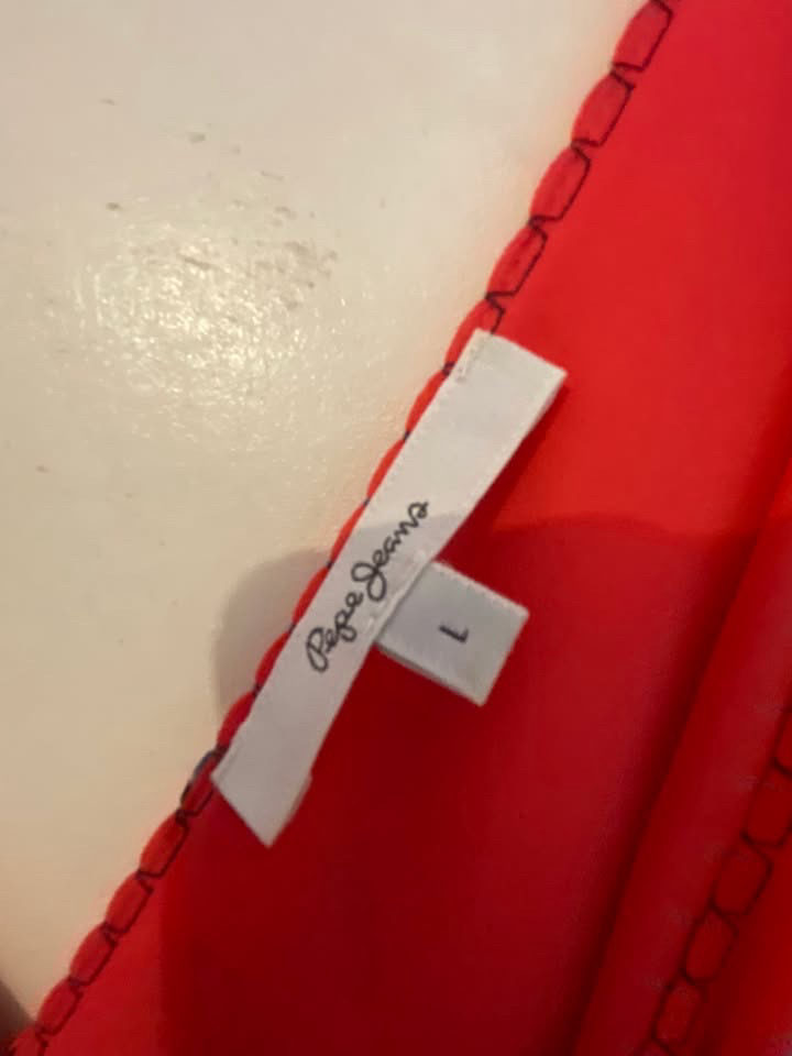 Robe longue Pepe Jeans - Rouge Orangé - Taille L photo 2