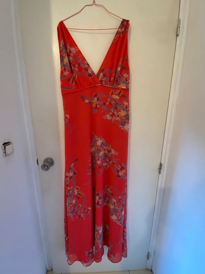 Robe longue Pepe Jeans - Rouge Orangé - Taille L photo 4