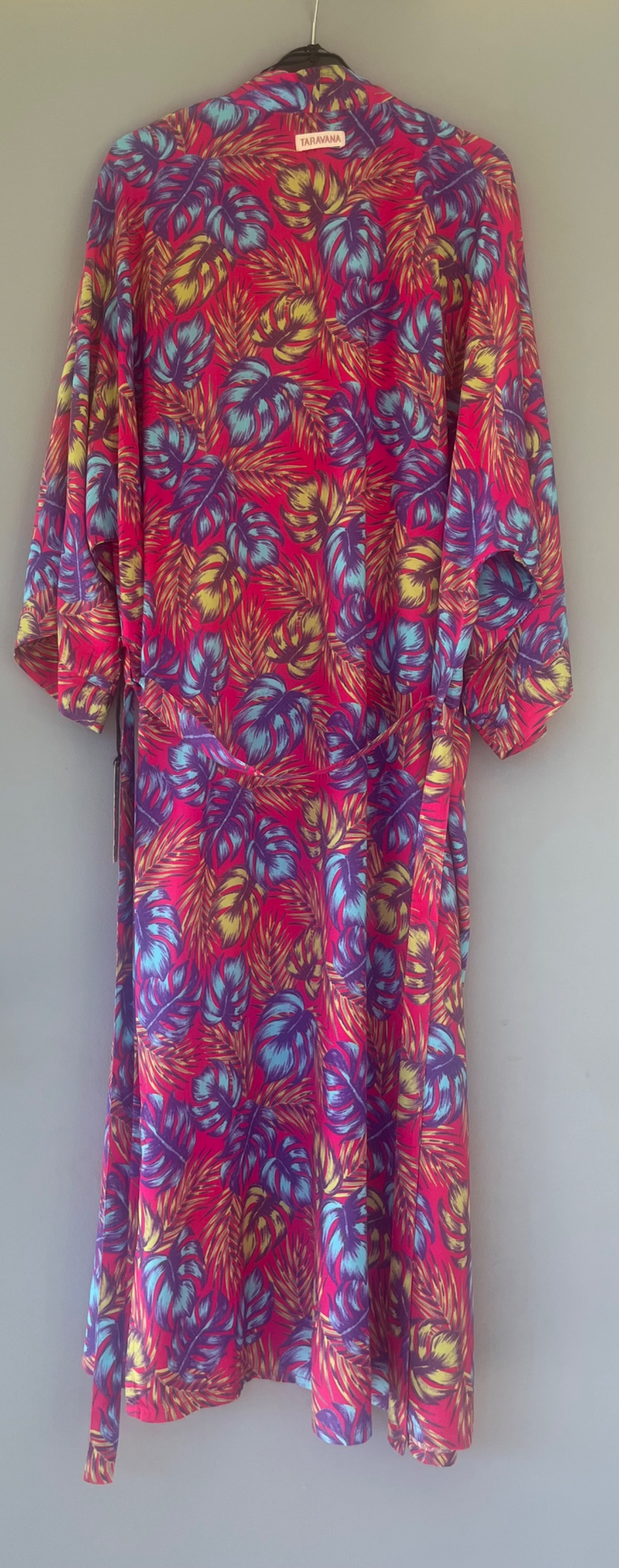 Kimono tropical fuchsia et bleu photo 2
