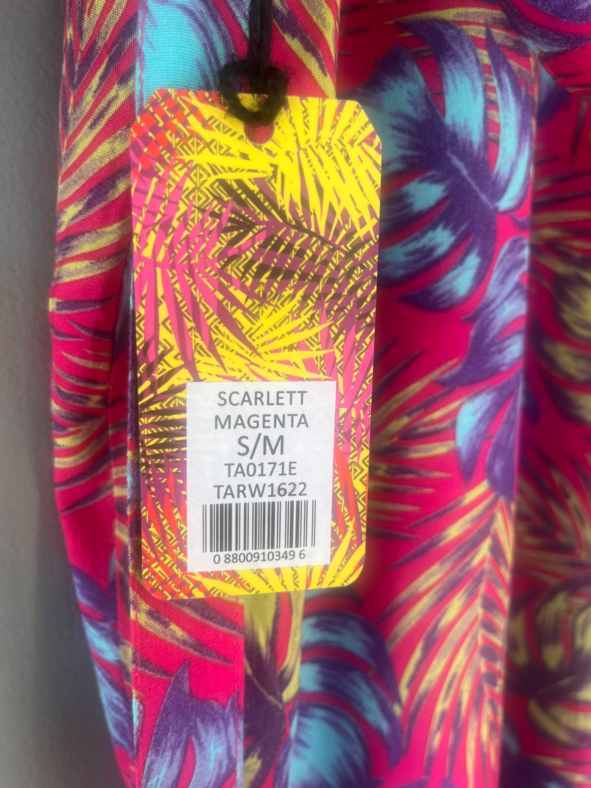 Kimono tropical fuchsia et bleu photo 4