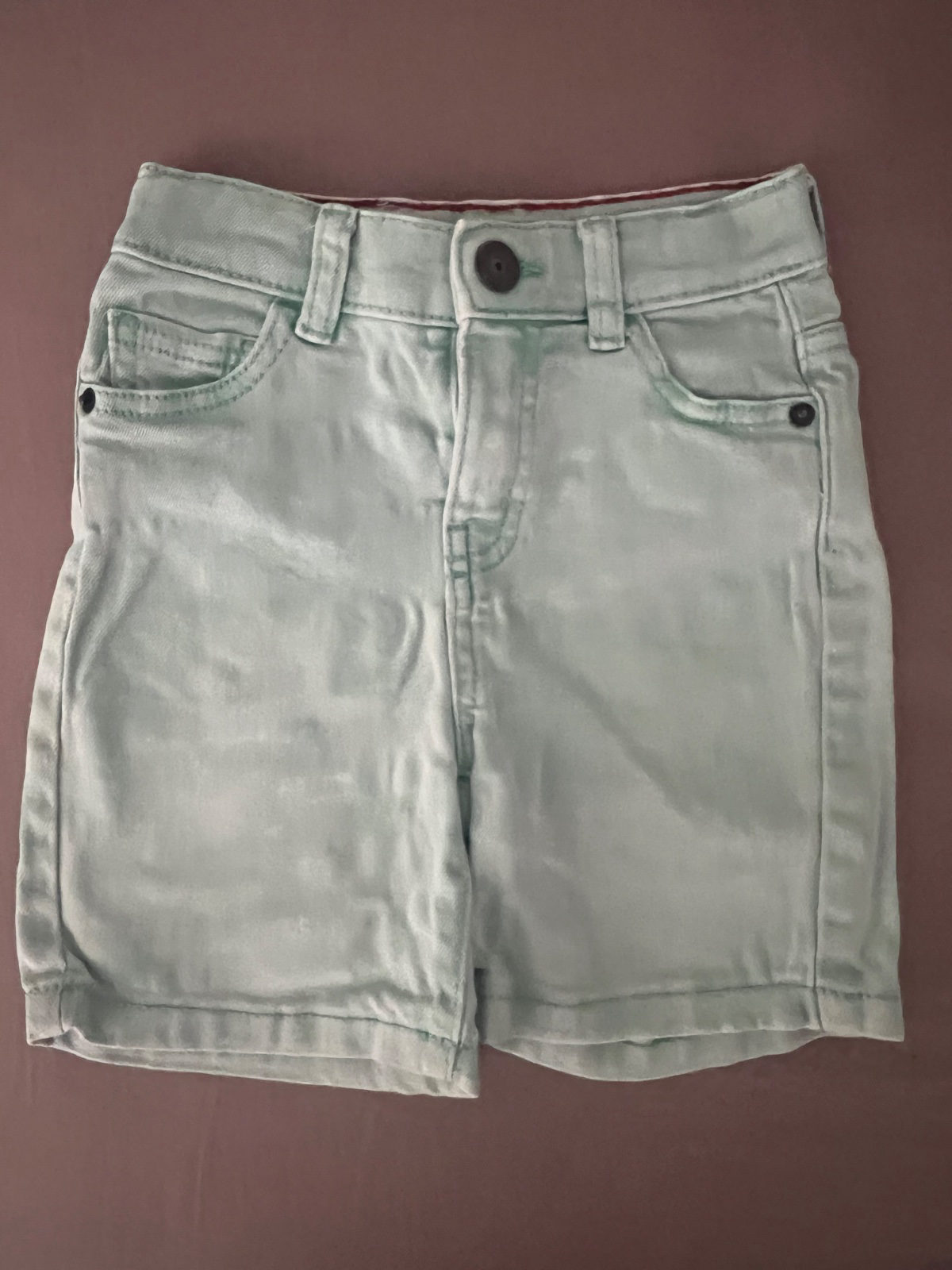 Short enfant vert d'eau décontracté photo 1