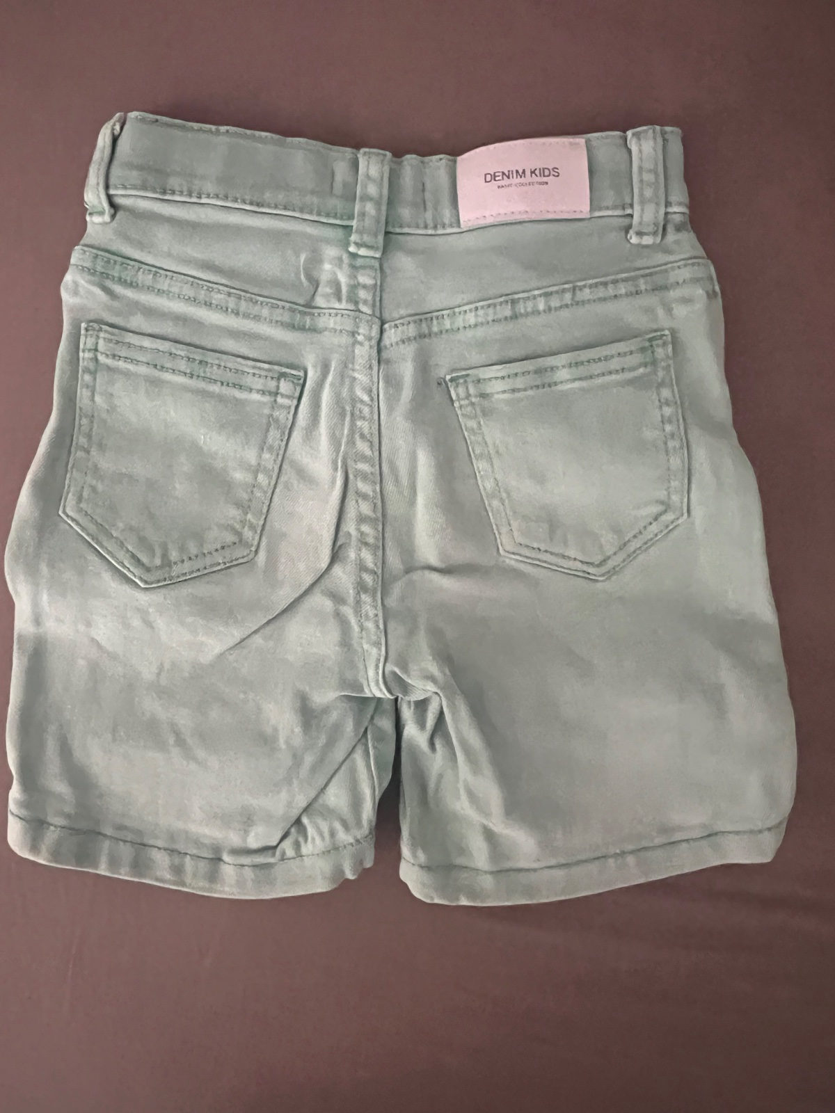 Short enfant vert d'eau décontracté photo 2