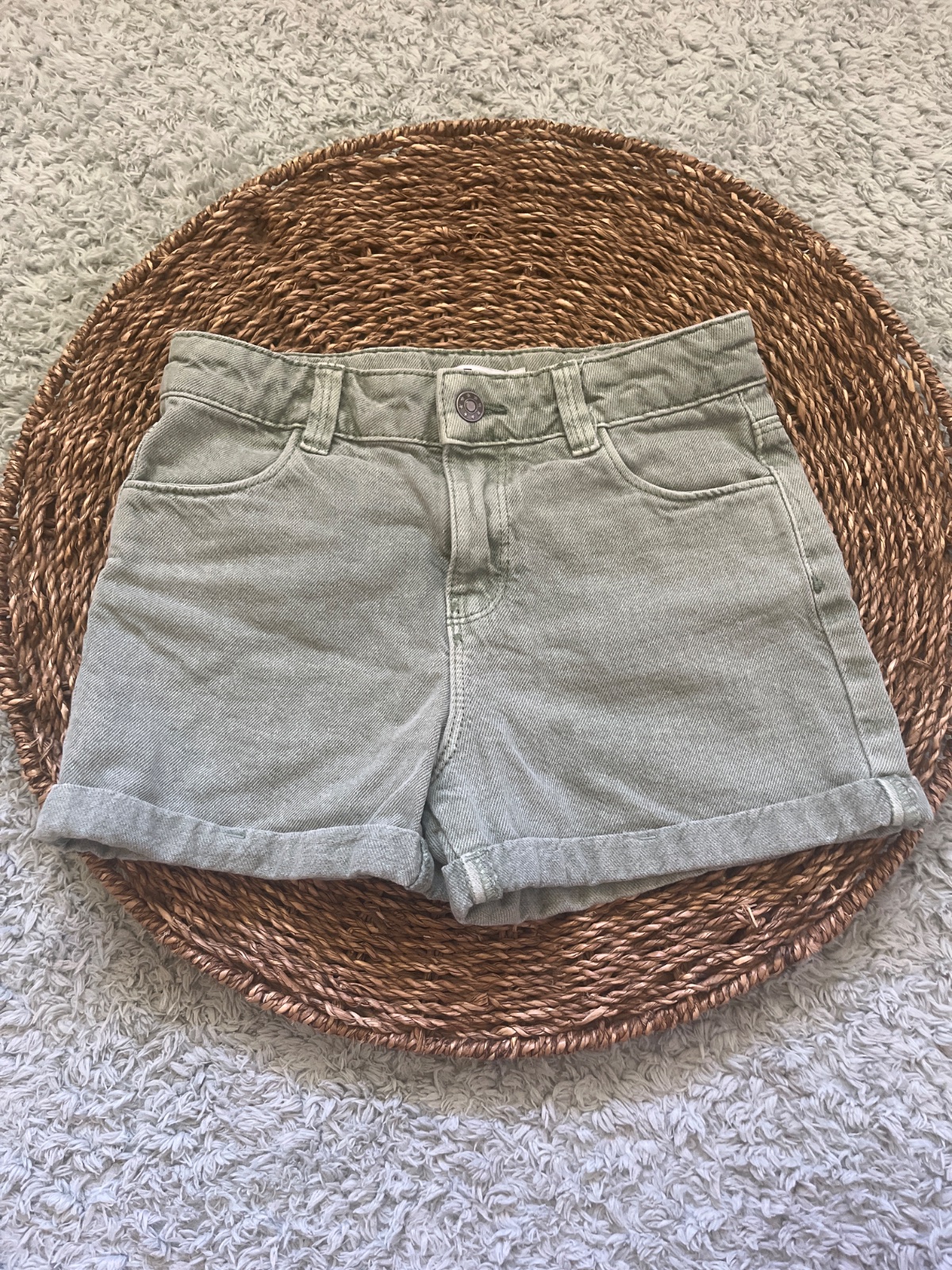 Short en jean vert photo 1