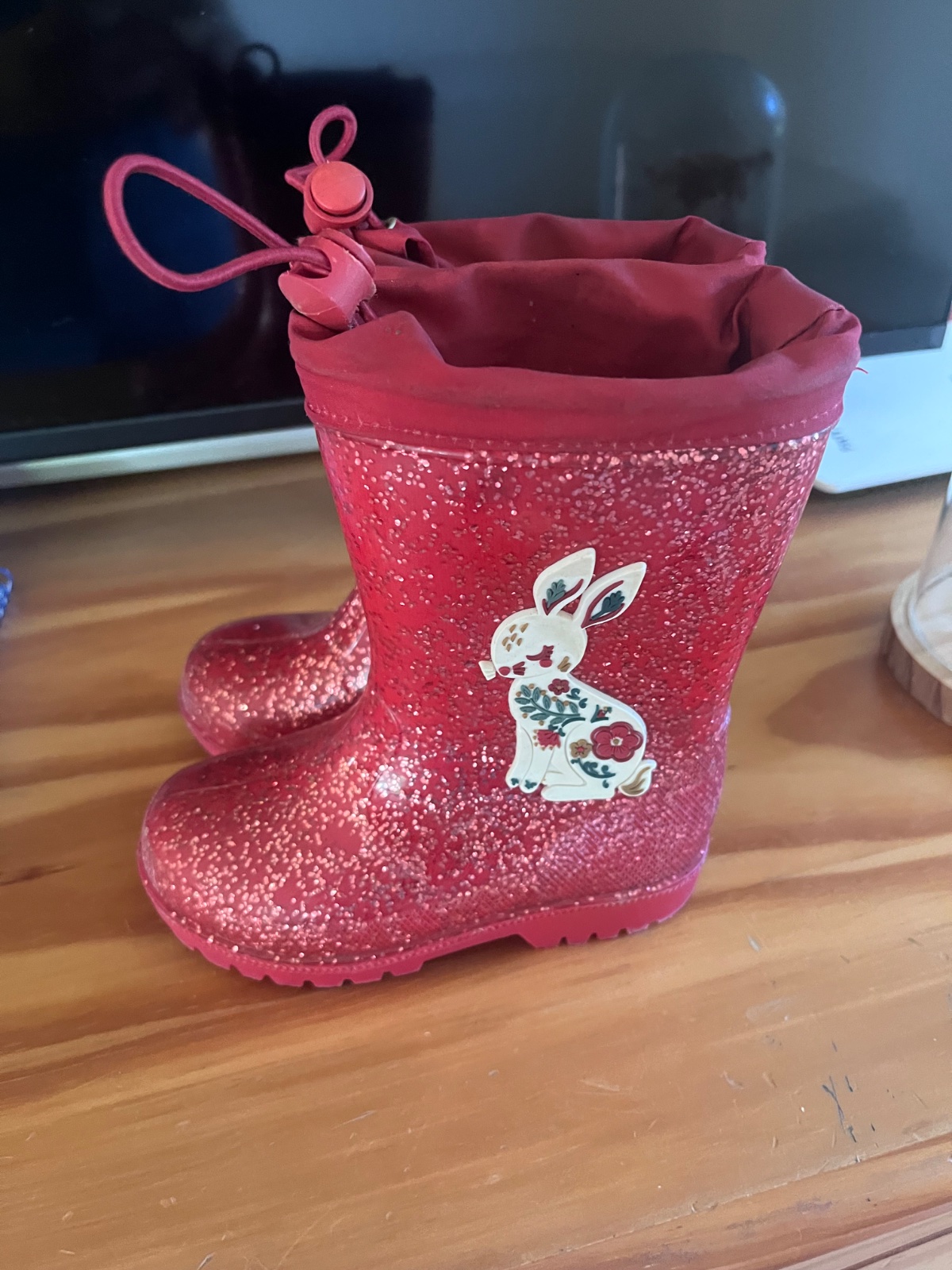 Bottes rouges à paillettes  photo 2