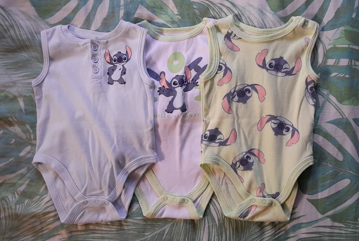 Lot de 3 bodys Stitch bébé  photo 1