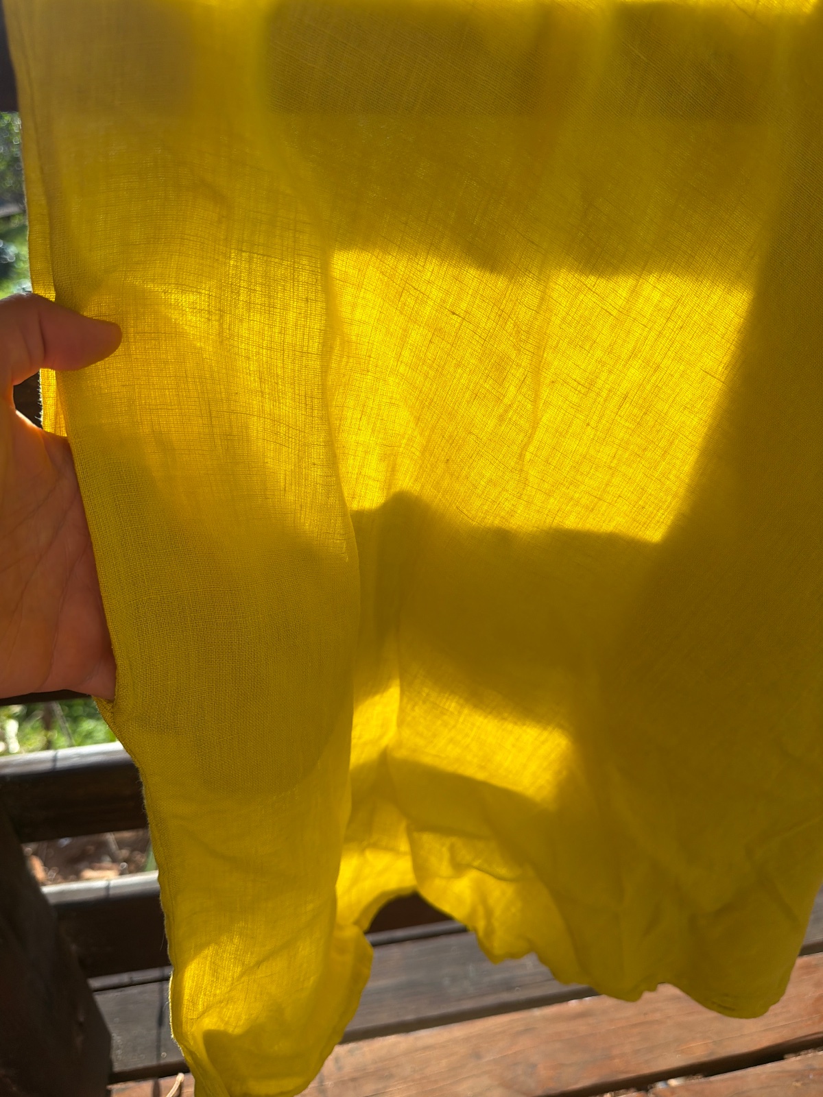Robe verte en Lin avec poches photo 2